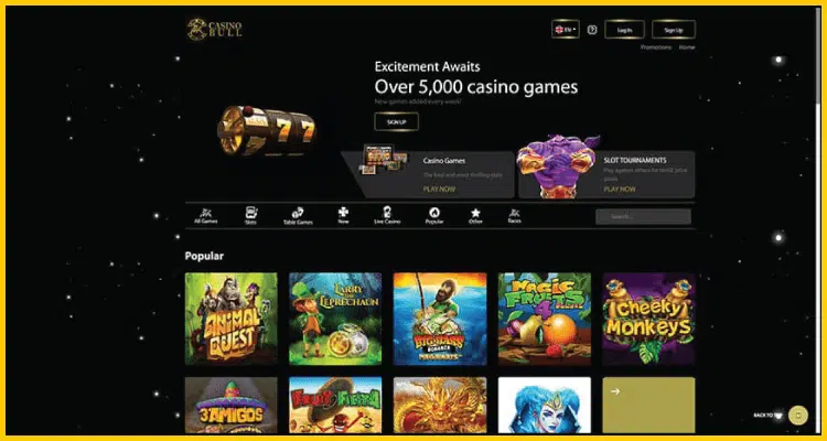 Casino Bull - Join Today and Enjoy Stunning Online Casino Games