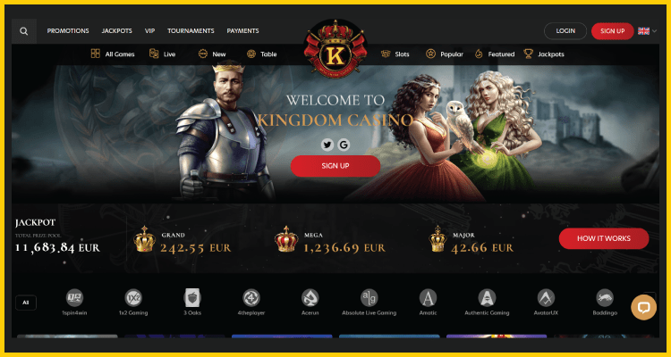 Kingdom Casino - This is for Brave Kings and Queens