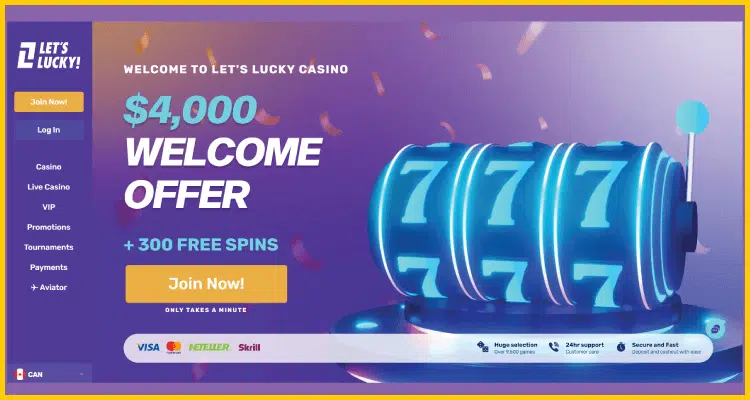 LetsLucky Casino - Best Online Bitcoin Casino with Free Games