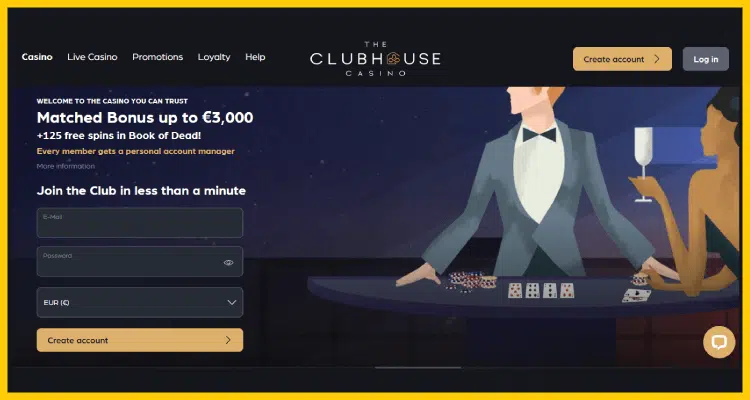 The ClubHouse Casino - Promising Online Crypto Casino