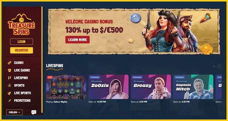 Treasure Spins - Top Online Crypto Casino