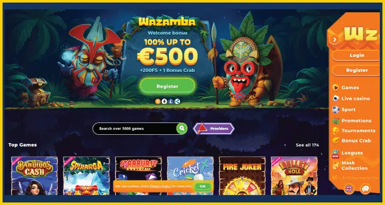 Wazamba - Best Online Casino and Sportsbook